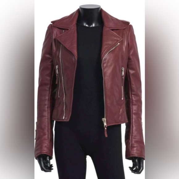 Balenciaga Jackets & Blazers - Balenciaga leather biker moto jacket cognac colour